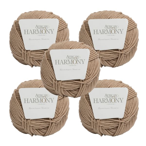 Merino Wool Yarn - Harmony ( 5 x 50 g pack)