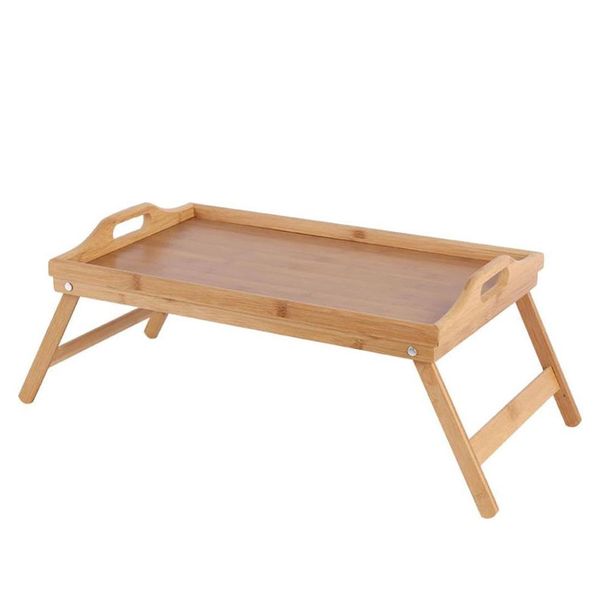 Bed Serving Tray with Foldable Feet - Bamboo - Eco-friendly
