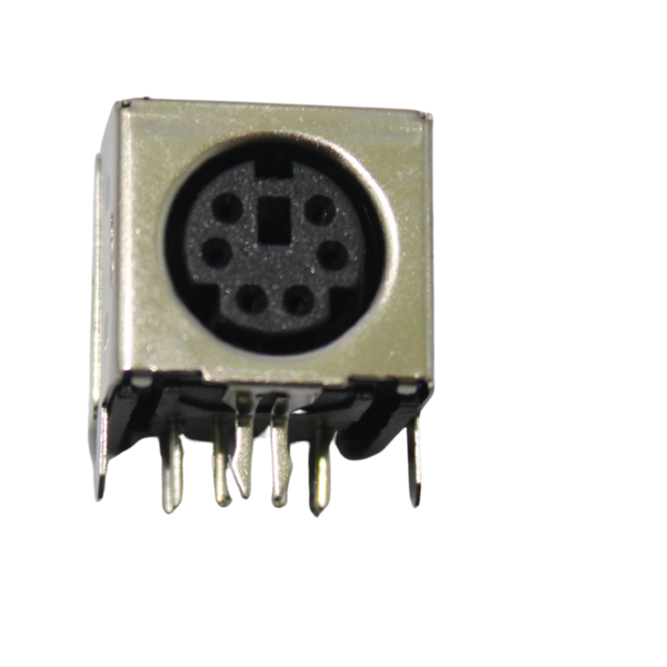 BMS61 6-Way PCB Mount DIN Socket with Metal Shell
