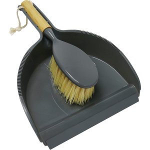 Bamboo Dust Pan and Brush Set