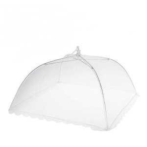 Umbrella Food Cover Square Shape - White