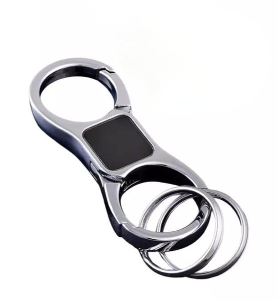 Keychain with Quick-Release Spring Clip - Heavy Duty Zinc Alloy Keyring
