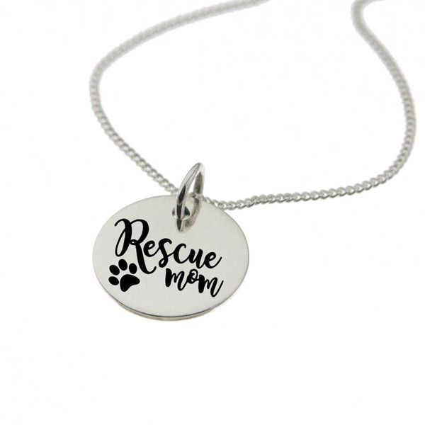 Rescue Mom Necklace on 45cm Chain