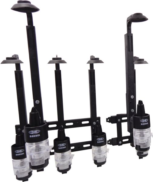 DMP Stagger Wall Mount Brackets and Barrel SPP Heads - 4+2