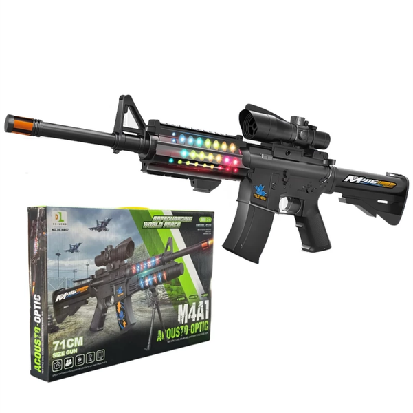 Toy M16 Gun with Lights And Sound - ready For Outdoor And Indoor Fun