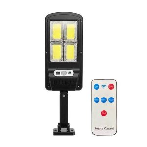 Outdoor 128 Cob LEDs Solar Motion Sensor Wall Light 60W