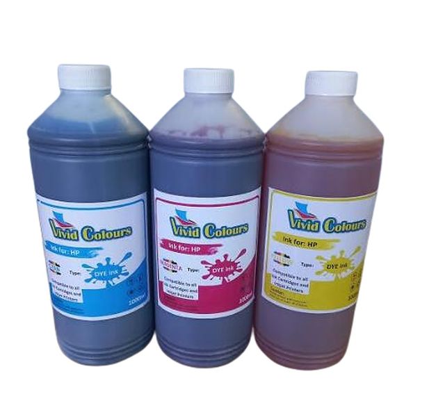 Vivid Colours Compatible HP Refill Ink Bottle Set Combo - 1000ml C / M / Y