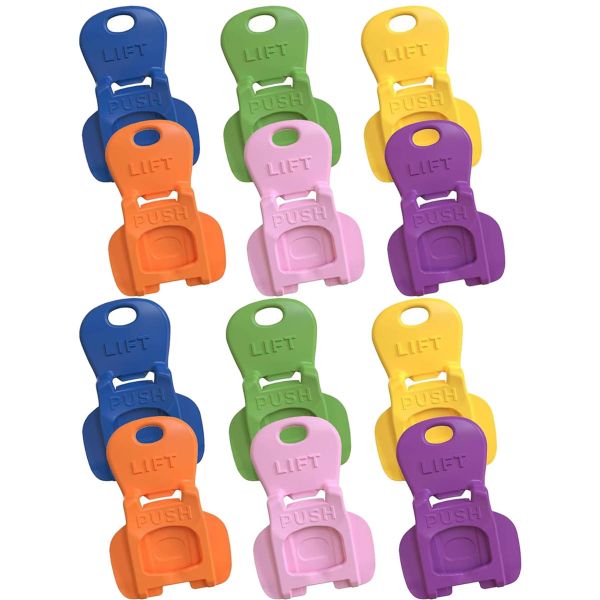 12 Pack Colorful One-Hand Soda Can Opener with Reusable Drink Covers
