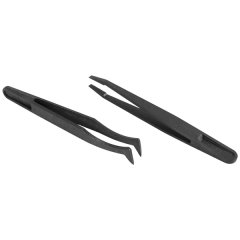 6PCS Precision Tweezer Set Plastic Anti Static Tool Kit Size 1/2/3/5/6/8
