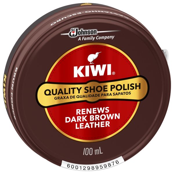 Kiwi Shoe Polish Dark Brown 100ml