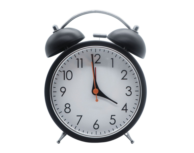 Battery Powered Analogue Bell Alarm Clock