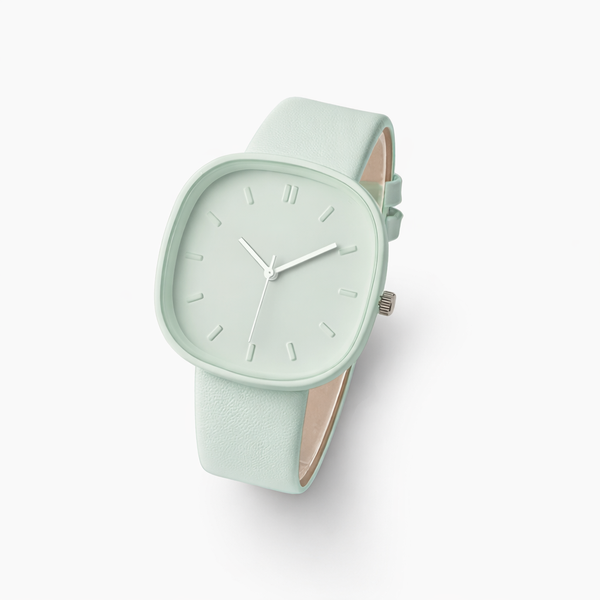 Elegant Women's Square Dial Quartz Watch with PU Leather Strap