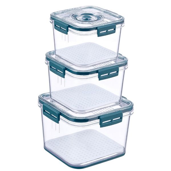 3 Piece - Airtight Food Storage Container Set - Multicolor