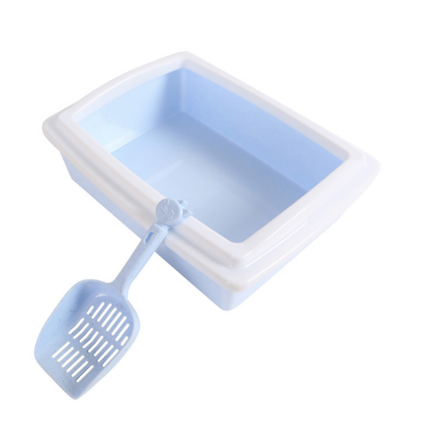 Anti-Splash Cat Litter Box with Scoop