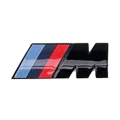 M-Badge-70-Gbk, M Power Badge- Glossy Black