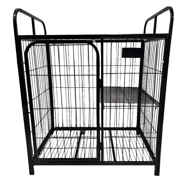 Pet Multi Level Foldable Metal Mesh Small Pet Enclosure (76cm)