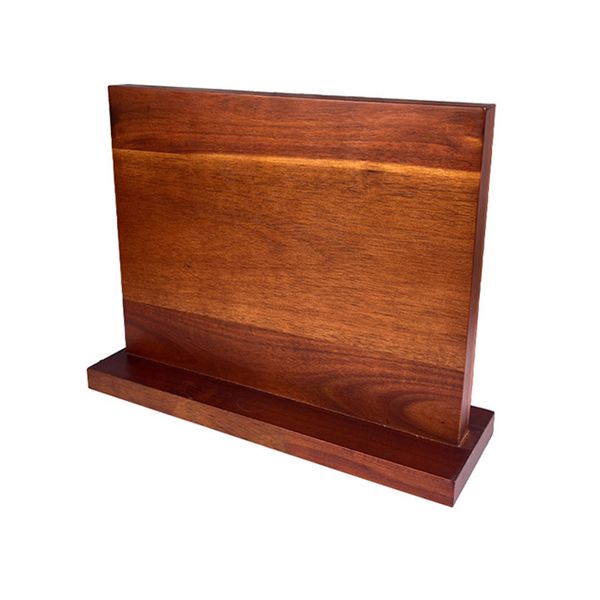 Extra Large Magnetic Knife Block Acacia Wood Knife Stand Stronge Magnetic