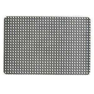 George &amp; Mason - Black Rattan Weave Printed Placemats - Pack of 4