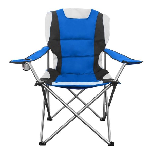Folding Camping Chair Beach Chair Outdoor with Cup Holder Storage Bag