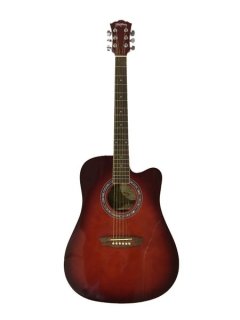 Washburn WA90CER Acoustic Electric Dreadnought Guitar in Red