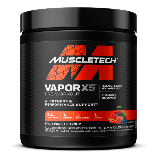 MuscleTech Vapor X5 Pre-Workout Fruit Punch - 247g
