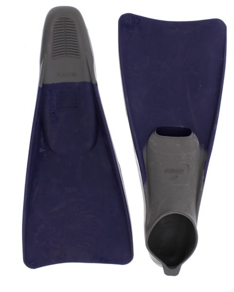 Aqualine Adult Swim Fins - Grey/Navy (Size: 9-10)