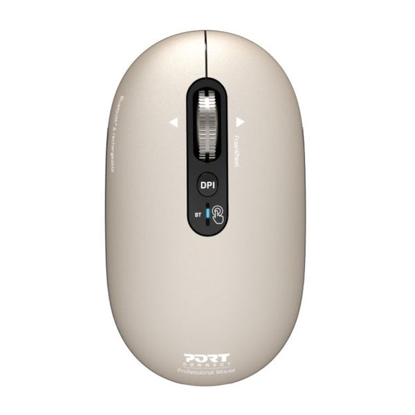 Port Connect PURE MAC Rechargeable Wireless &amp; Bluetooth Mouse - Copper Rose
