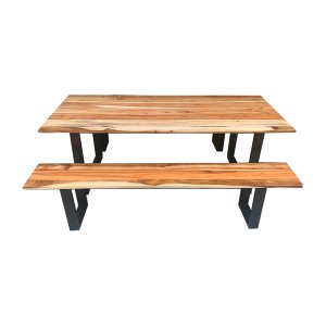 Blackwood Table with 2 Benches