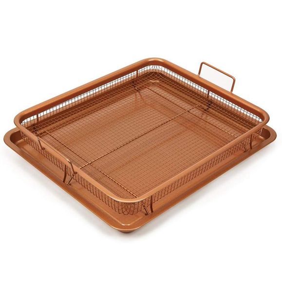Copper Rectangle Crispy Tray