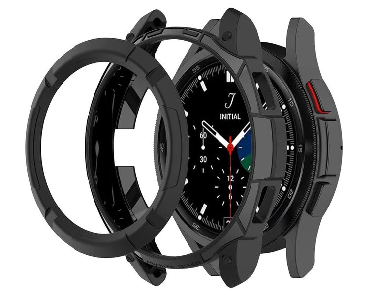 X-Fusion Samsung Galaxy Watch 4 Classic 46mm Protective Case Frame - Black