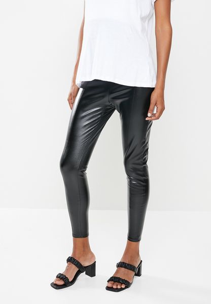 Women's Missguided Maternity Pu Legging - Black