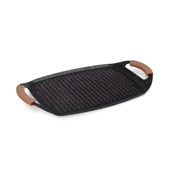 Berlinger Haus 47cm Marble Coating Non-Stick Grill Plate - Rose Gold