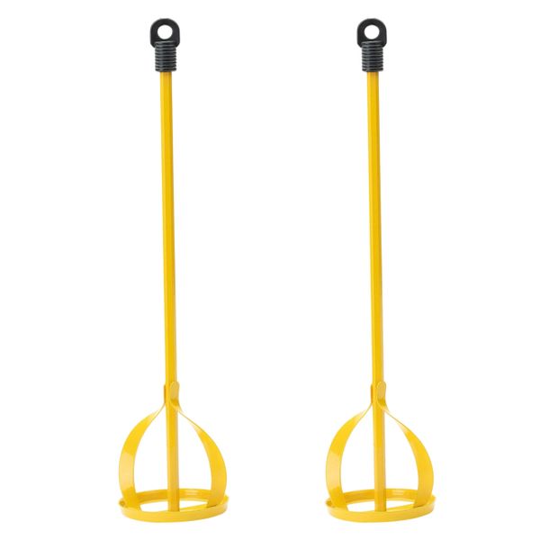 Paint Mixer Drill Bits - 400mm - Yellow - 2 Pack