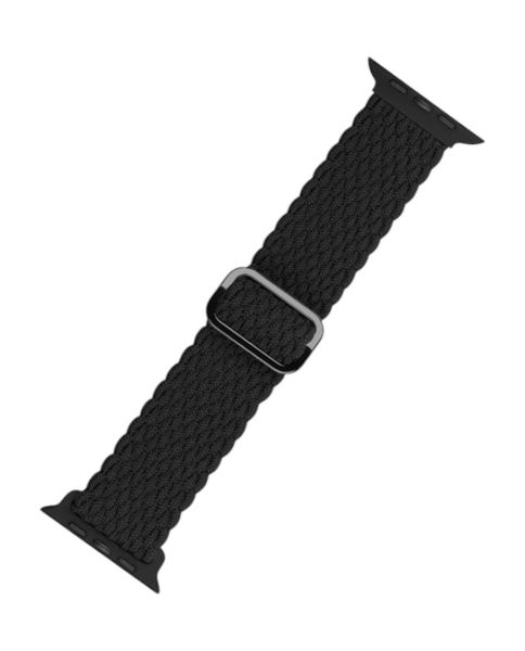Braided Stretchy Loop Apple Watch Strap For 38-41mm Models - Black
