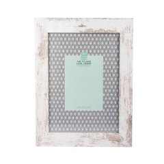 Picture Frame - MDF - White Stressed - 28 x 35cm
