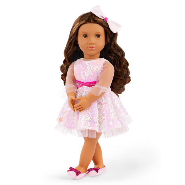 Our Generation Classic Doll Holiday 18inch Light Brown Hair