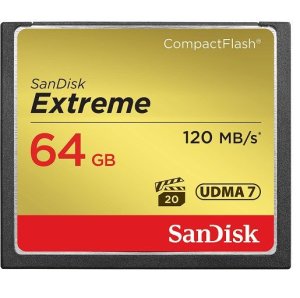 SanDisk Extreme Compact Flash Memory Card 64GB