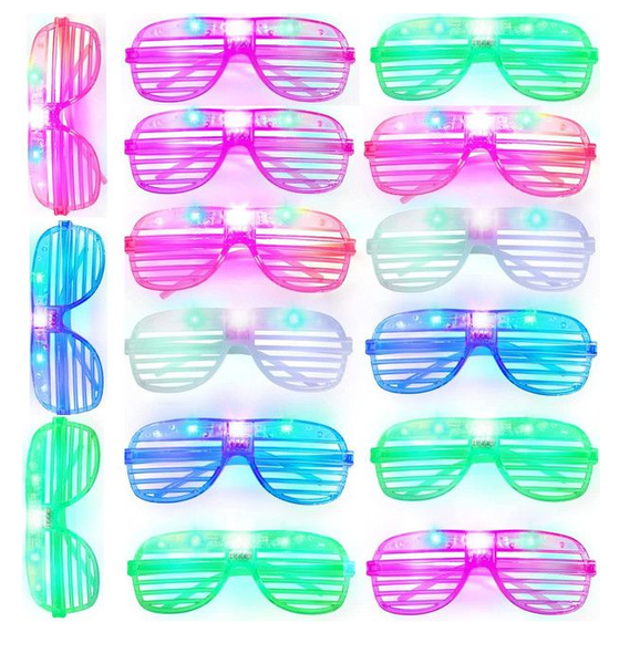 15-Piece LED Night Vision Neon Sunglasses