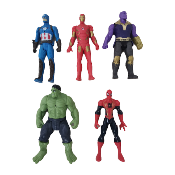Avengers Endgame 5 Piece Action Figure Set With Weapons Multiple Play
