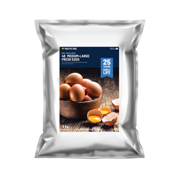 Freeze-Dried Eggs - 2kg (48-Eggs)