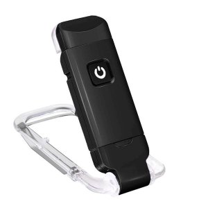 Portable USB Rechargeable LED Clip-on Book Light for Bedtime Reading