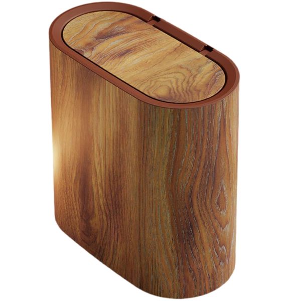 Decor Portable Kitchen/Bathroom Waste Bin With PressTop Lid - 24cm