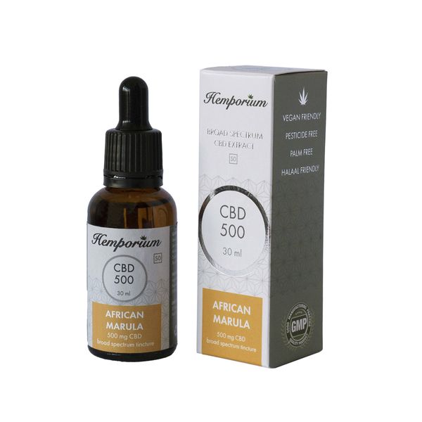 Hemporium 500mg CBD Oil Broad Spectrum - African Marula 30ml