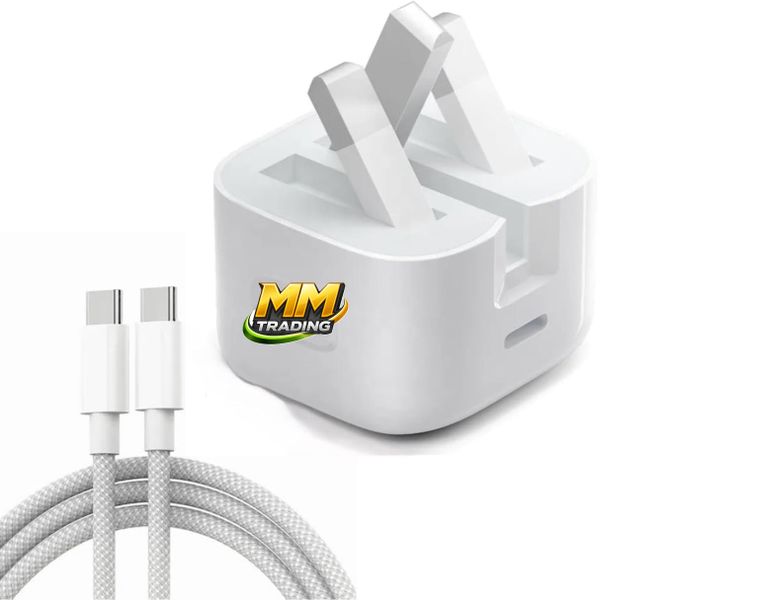 35W USB-C Fast Charger &amp; 60W USB-C Cable - Power Delivery Wall Adapter