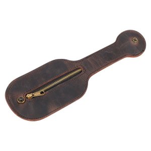 Racket Boston Coin Coin Pocket Thick Leather Men and Women