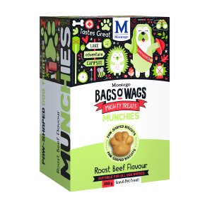 Montego Bags O' Wags 350g Beef Munchies Dog Treats