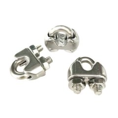 Yiad 6mm 3Pcs Steel Wire Clamps Pack