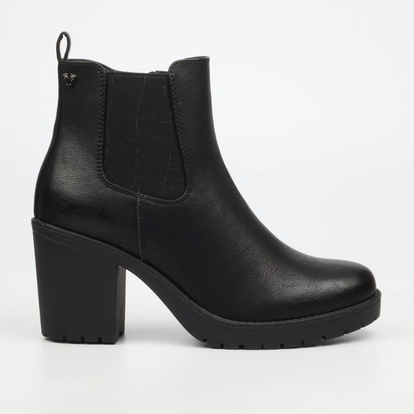 Butterfly Feet Esther 7 Women Faux Leather Ankle Boots - Black