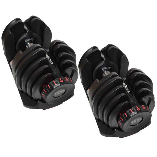 40kg Adjustable Dumbbell Pair - 1818 Fitness
