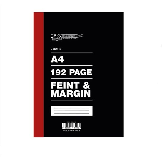 Freedom Stationery -2 Quire A4 192 Page F&amp;M Sealed (No Shrinkwrap) x 50